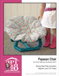 Papasan Chair PVC Project Pattern for 18-inch dolls such as American Girl™