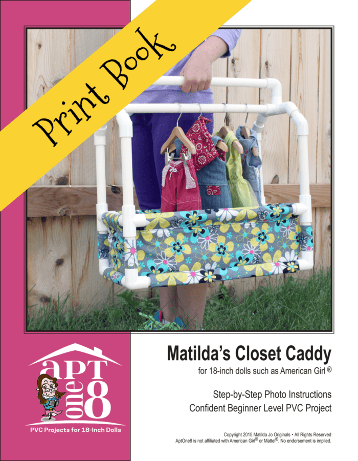 Matilda's Closet Caddy PVC Sewing Pattern for 18-inch dolls