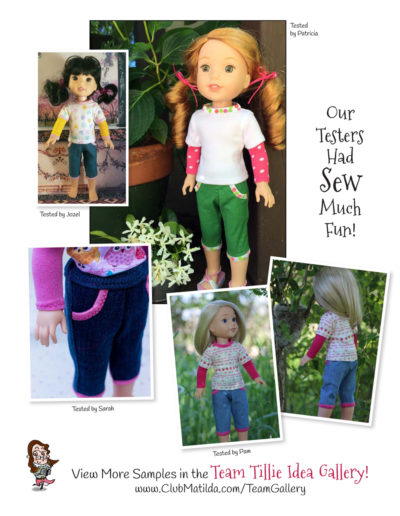 Cutie Patootie Capris sewing pattern for 14.5-inch dolls such as WellieWishers™