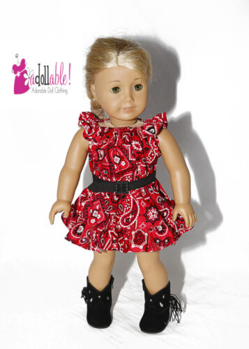 PATTERN: A Lil' Bit Country: Dress, Top, Skirt & Belt Set for 18-inch dolls such as American Girl™ photo review